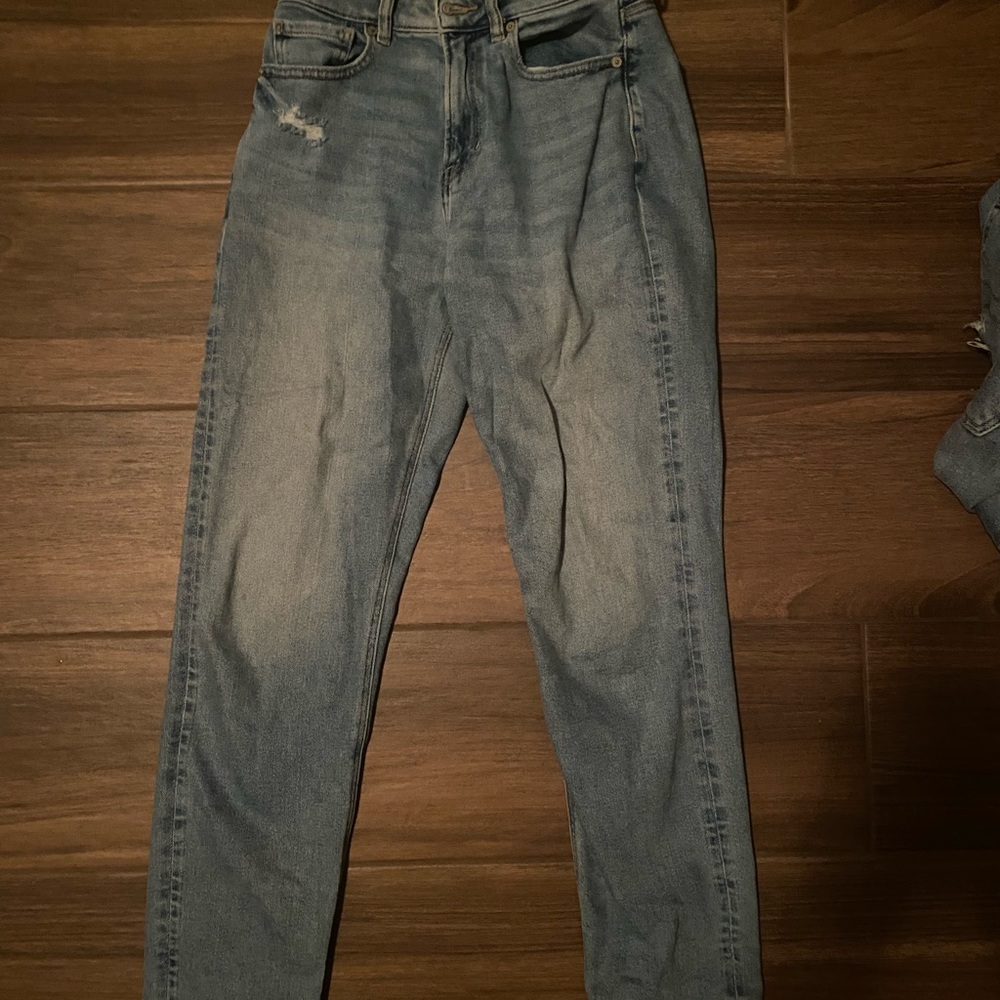 american eagle stretch mom jeans